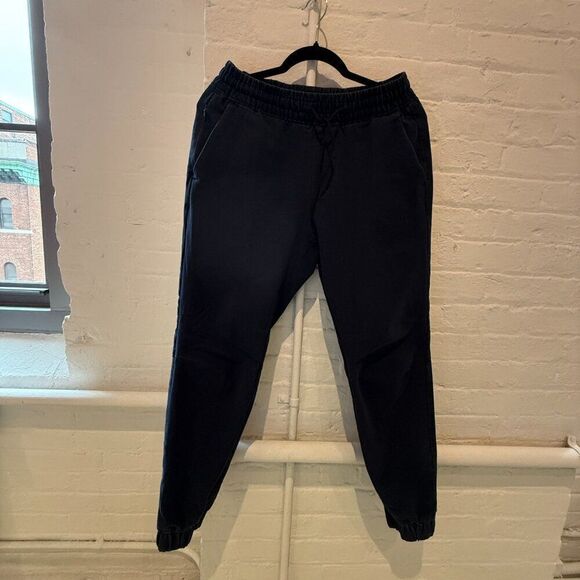 Abercrombie Mens Drawstring 4-Way Stretch Jogger - Navy Small - Picture 3 of 3